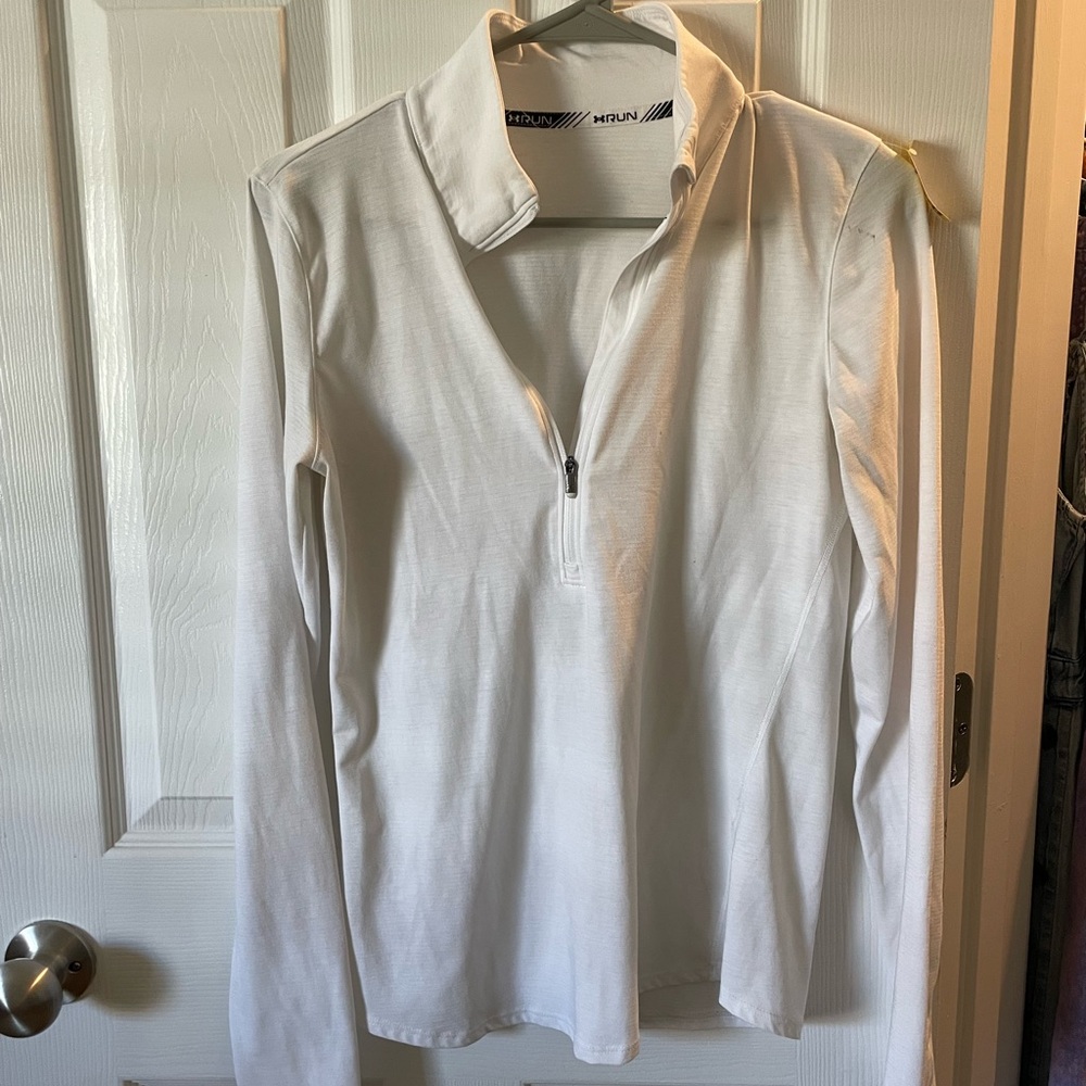 Under Armour White Half-Zip Long Sleeve Women's Top